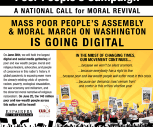 A National Call for Moral Revival with the Mass Poor People’s Assembly & Moral March on Washington